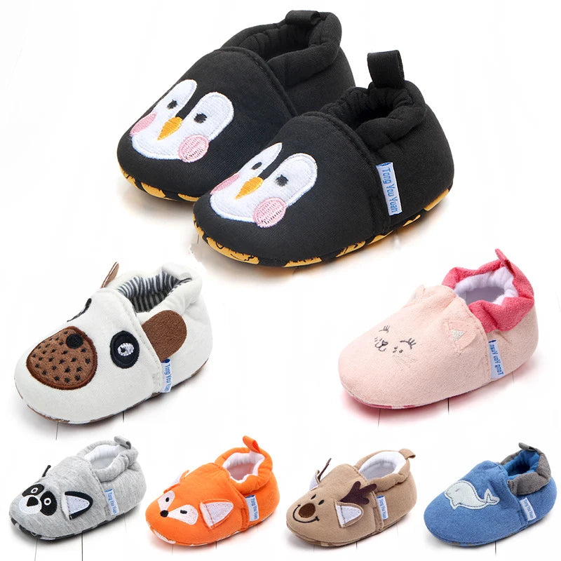 Winter Cartoon Fox Cotton Baby Shoes