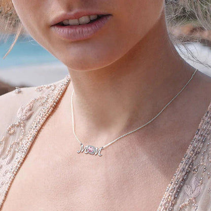 Mothers Day Gifts for Mom Sterling Silver Heart Birthstone Necklaces for Women,Birthday Jewelry Gifts for Her Girlfriend Wife Mom