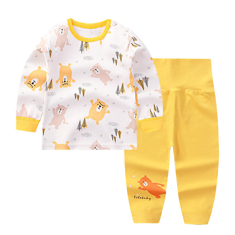 New Baby Boy Cotton Long Sleeved Tshirt + Pants