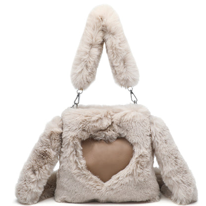 Fluffy Shoulder Bag Fashionable Autumn/Winter Plush Tote