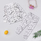 DIY Pajamas Sets New Baby Boy Girls Sketch Colorful Freehand Graffiti Long Sleeves Sleepwear Suit Kids Funny Handicraft Homewear
