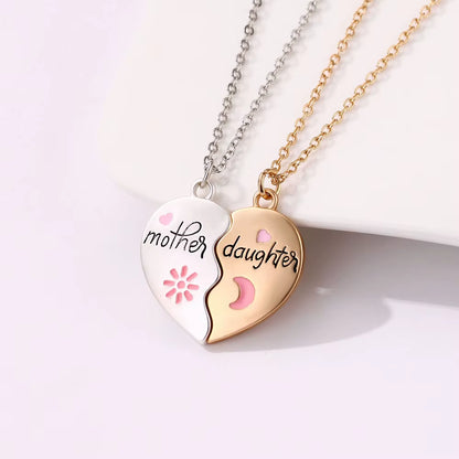 2Pcs/Set Mother and Daughter Parent Child Magnet Necklace for Children Birthday Party Gifts Jewelry Set