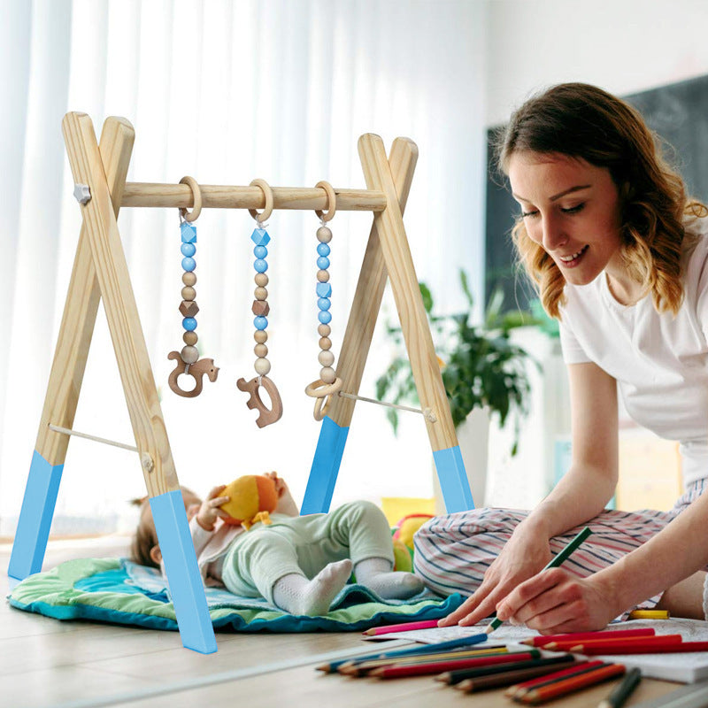 Baby Training Toddler Wooden Fitness Rack